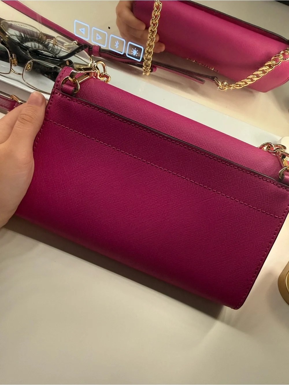 Michael Kors Pink purse with Card Case